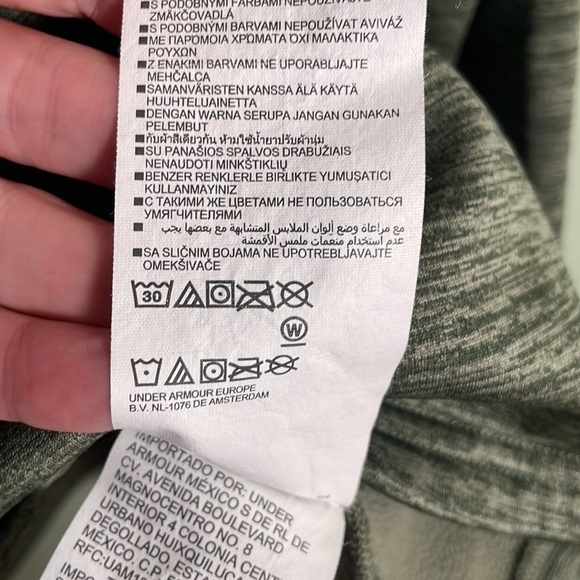 Under Armour Loose Fit Fleece Quarter Zip Green Men’s size XL - Picture 6 of 6